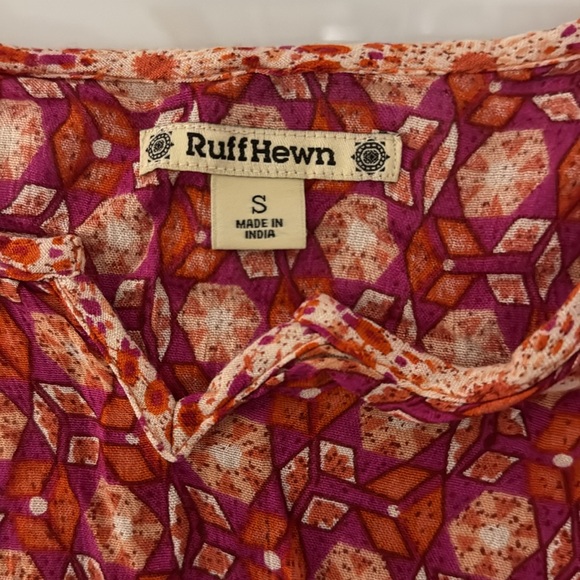 Ruff Hewn red, pink, & orange tank dress w/ tassels S - Picture 4 of 9